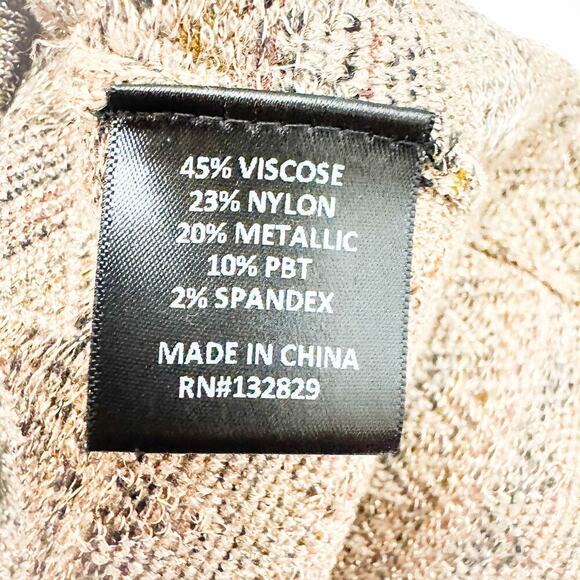 House of Harlow 1960 Brown Metallic Long Pencil Skirt Size M - Picture 4 of 7